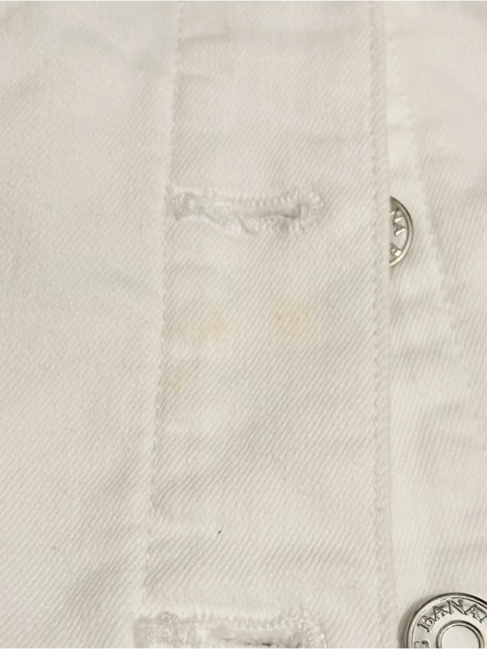 BANANA REPUBLIC White Denim Jacket MP - Picture 10 of 12